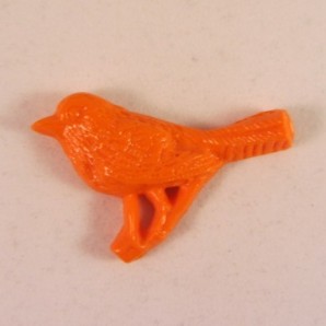 Magneet vogel oranje